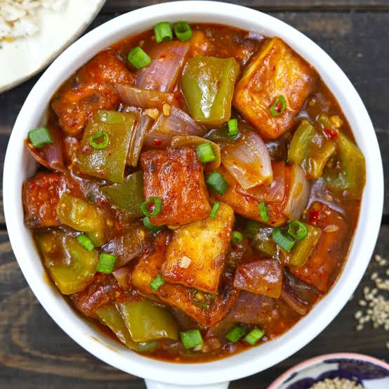 Paneer Chilly (gravy)